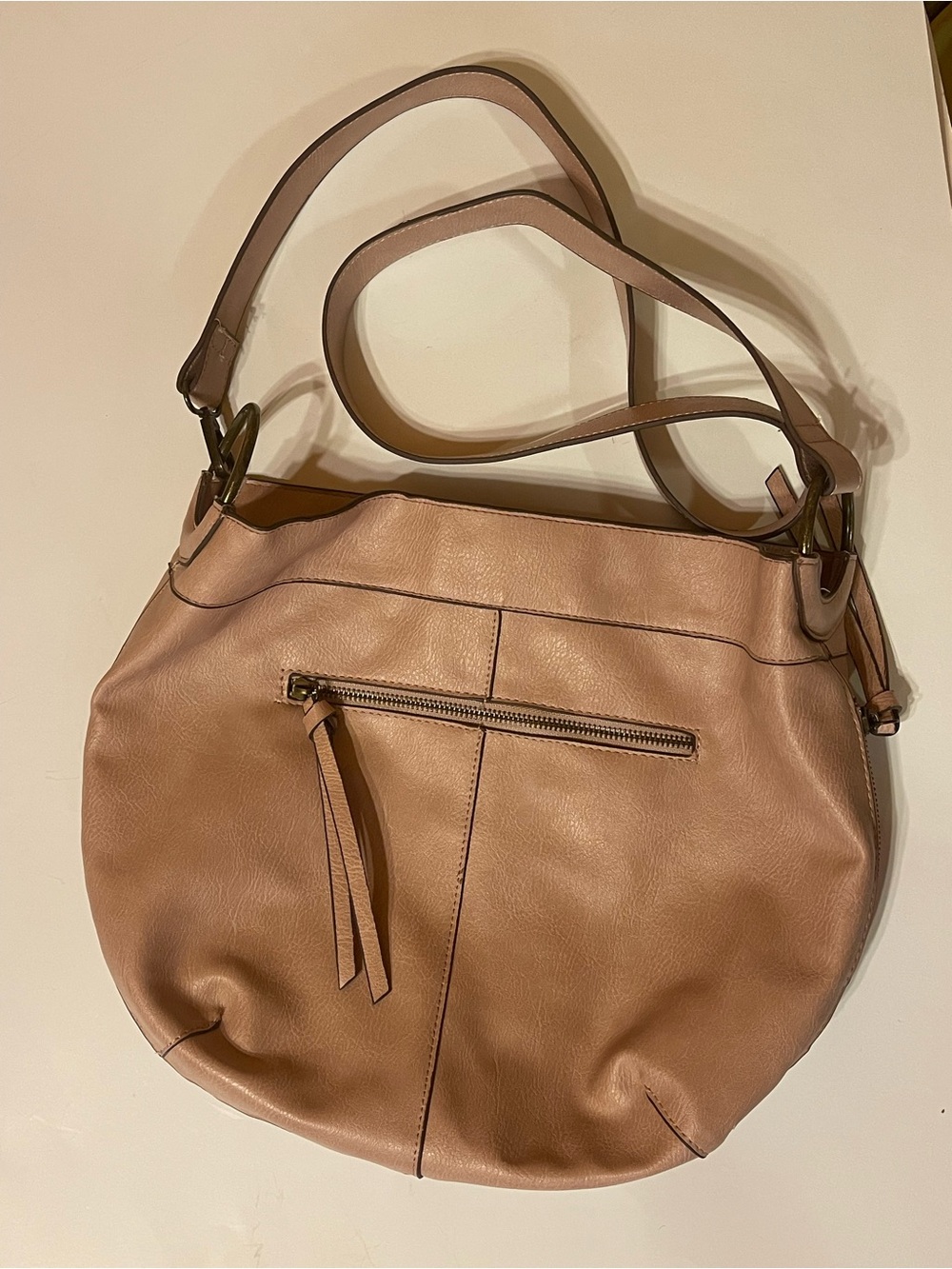 Blush Woven-Detail Shoulder Bag - Picture 6 of 12